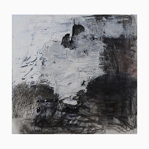 Doina Vieru, Untitled, 2019, Acrilico, carboncino e carta fotografica Marouflaged su tela