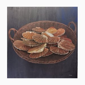 Claudine Picard, Coquilles, 2017, Oil on Canvas