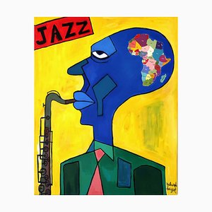 Richard Boigeol, Jazz, 2017, Acrylic on Canvas