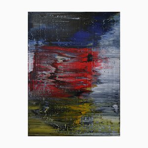 Abstracto, rojo, blanco, azul, nº 150, 2018