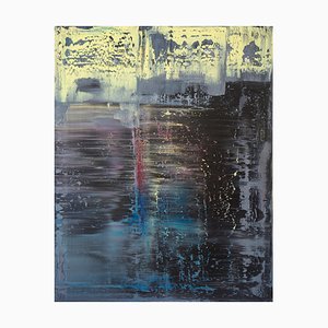 Abstrait Bleu Gris N ° 106, 2017
