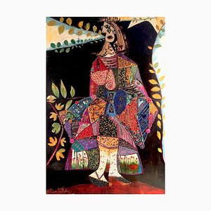 Leticia de Prado, My Queen, 2019, Olio e tecnica mista su tela