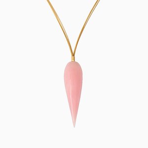 Pink Opal 18 Carat Gold Necklace