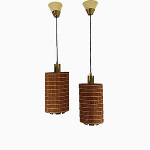 Lámparas colgantes españolas de Estiluz, años 70. Juego de 2