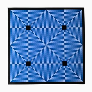 tributo a Vasarely 6 blu 1972