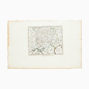 Marco Di Pietro, Map, Original Etching, 19th Century