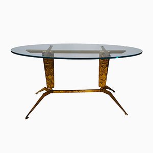 Table Basse en Laiton, Italie, 1950s