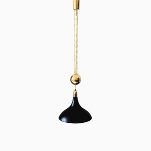 Austrian Adjustable Pendant Lamp by J. T. Kalmar, 1950