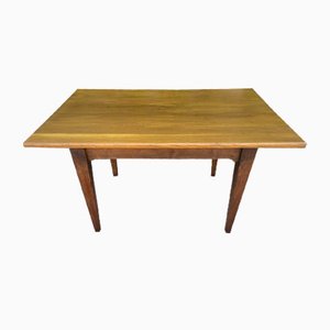 Tavolo in legno di quercia massiccio con 2 cassetti