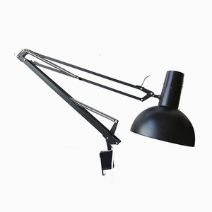Black Articulated Architect's Desk or Wall Lamp from Louis Poulsen, 1970s