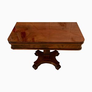 Table à Thé William IV Antique en Acajou, 19ème Siècle