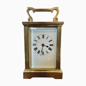 Horloge de Transport Antique en Laiton
