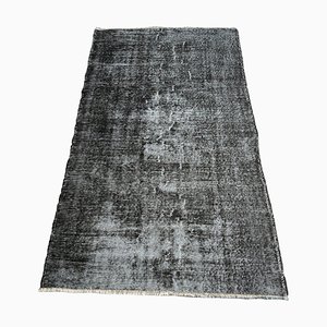 Tappeto vintage grigio sovratinto di lana, Turchia