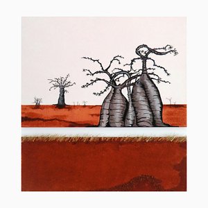 Michele Magnien (Mileg), Baobab Red Clay 1-2, 2016