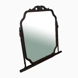 Miroir en tilleul Teinté, Italie, 1970s