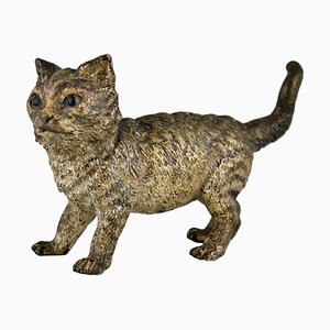 Scultura antica raffigurante un gatto di Bergman, Vienna, inizio XX secolo