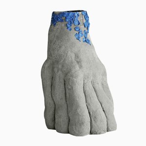 Raw Sculptural Series Ceramic Vase 07 by Anna De