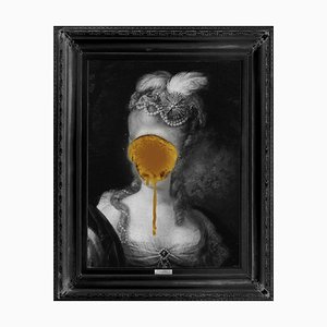 Madame Blush, grande tela stampata Gold Edition di Mineheart