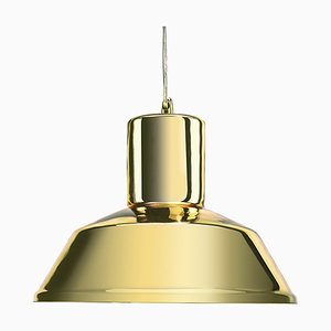 Gold Mirrored Factory Pendant Lamp from Mineheart