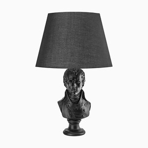 Black Waterloo Table Lamp with New Shade from Mineheart