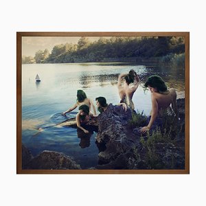 Upon the Rock of Silent ..Framed Medium Printed Canvas from Mineheart