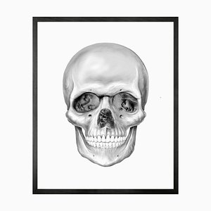 Da Vinci Skull, Framed Medium Printed Canvas from Mineheart