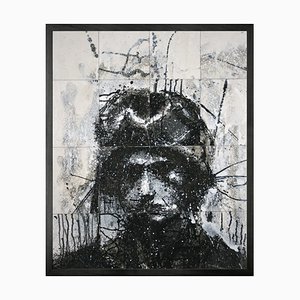 Head of Mike 6(V2), Framed Medium Printed Canvas from Mineheart