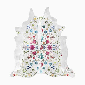 Tappeto Gypsy in finta pelle di mucca bianca di Mineheart