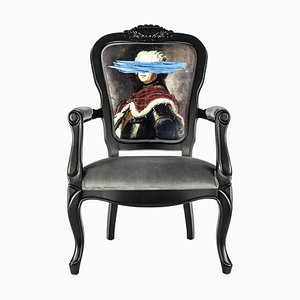 Blue Mark Portrait Printed Armchair from Mineheart