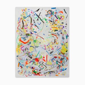 Peinture Improvisation Angulaire, Peinture Expressionniste Abstraite, 2021