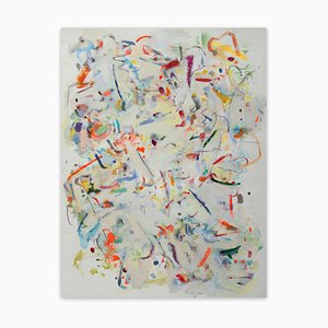 Fragmentos clásicos, pintura expresionista abstracta, 2021