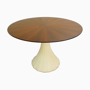 Round Dining Table with Star Veneered Top