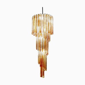 Spiral Murano Glass Chandelier from Venini