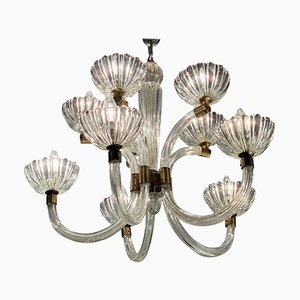 2-Floor Murano Glass Chandelier, 1970s