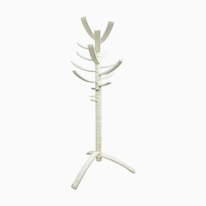 Sculptural White Lacquered Wood Coat Rack by Bruce Tippett Renna from Gavina