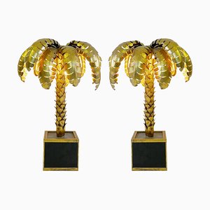 Palm Tree Table Lamps, Set of 2