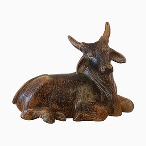 Toro in ceramica di Knud Kyhn, 1950