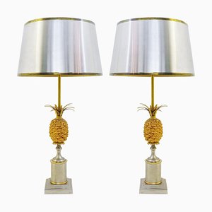 Lampade a forma di ananas in stile Maison Jansen, set di 2