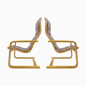 Set of Swedese Lamello Easy Chairs by Yngve Ekström
