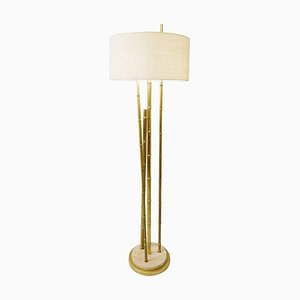 Brass Bamboo Floor Lamp