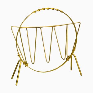 Porte-Revues en Laiton, Italie, 1960s