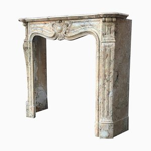 Louis XV Style Sarrancolin Marble Fireplace