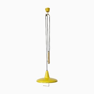 Height Adjustable Pendant Lamp with Counter Weight