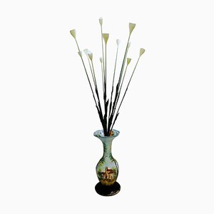 Lampadaire Fleurs en Vase en Céramique, Italie
