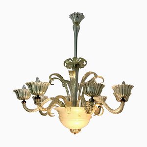 Lustre en Verre de Murano, 1940s