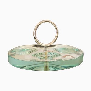 Aschenbecher oder Vide-Poche aus Kristallglas von Fontana Arte, Italien, 1960er