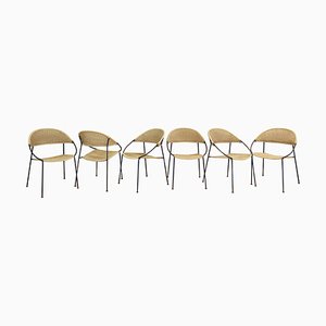 Chaises Modèle DU41 par Gastone Rinaldi pour Rima, Italie, 1956, Set de 6