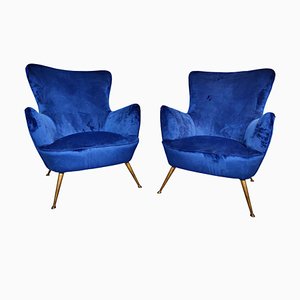 Set of Italian Armchairs, 1950s