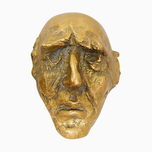 Bronze Mask Sculpture