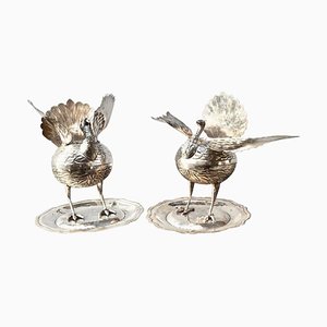 South American Perfume or Incense Burners in Silver, Set of 2